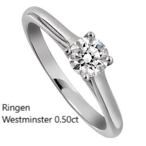 Ringen Westminster Solitär Ring Enstensring Diamantring